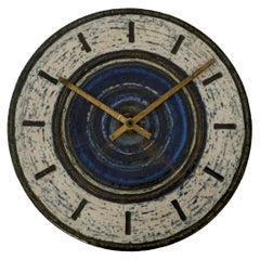 Britt-Louise Sundell for Gustavsberg Sweden Stoneware Clock