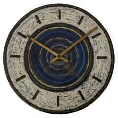 Britt-Louise Sundell for Gustavsberg Sweden Stoneware Clock