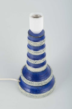 Britt-Louise Sundell, Gustavsberg, Sweden. Ceramic table lamp, 1960s/70s.