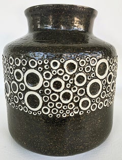 Britt-Marie Sundell Gustavsberg Ceramics Kreta Vase, Dish, Sweden, 1950s Set 2