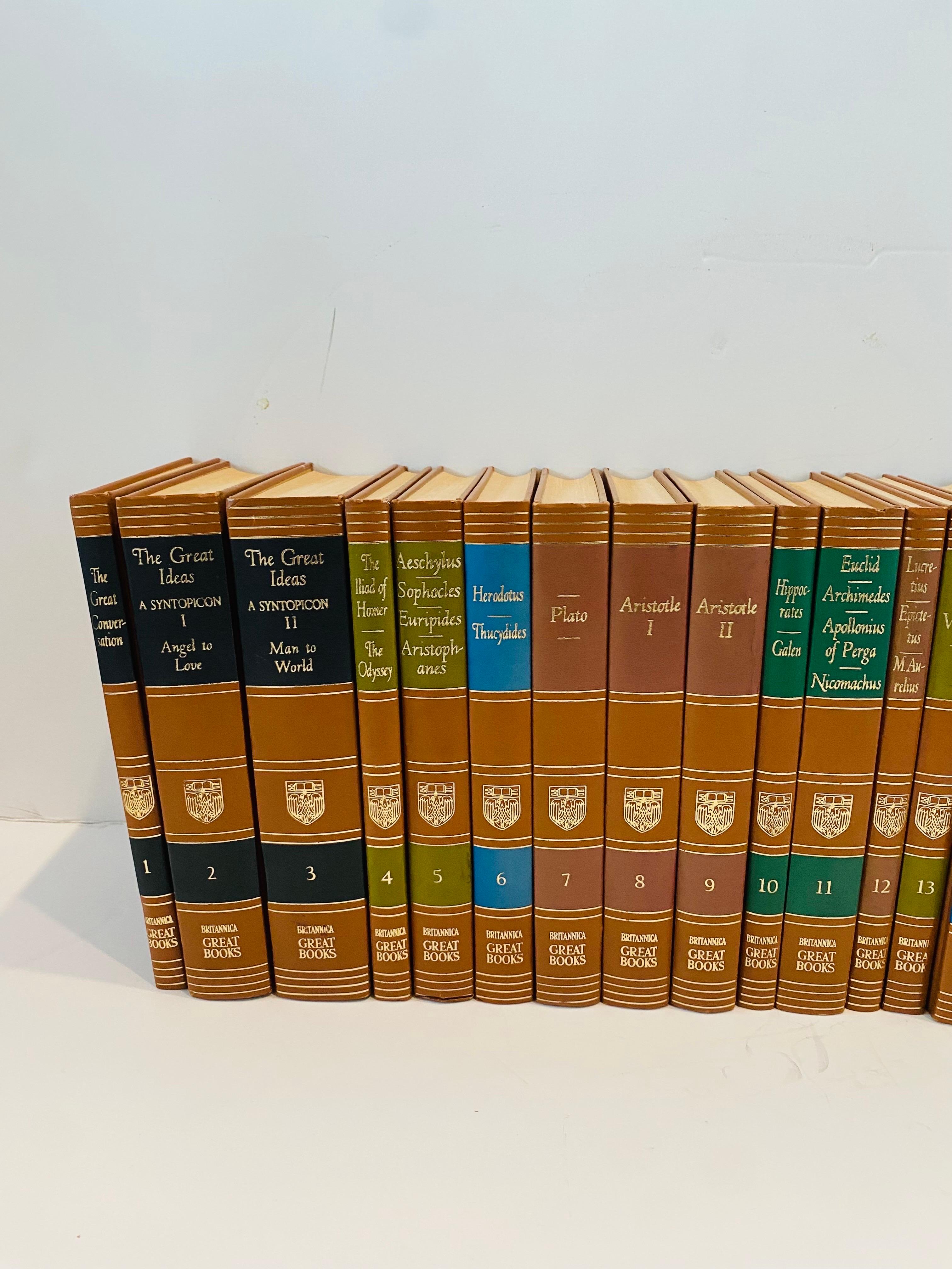 Brittanica's Great Books of the Western World 1952 Buchsatz von 53 (amerikanisch) im Angebot