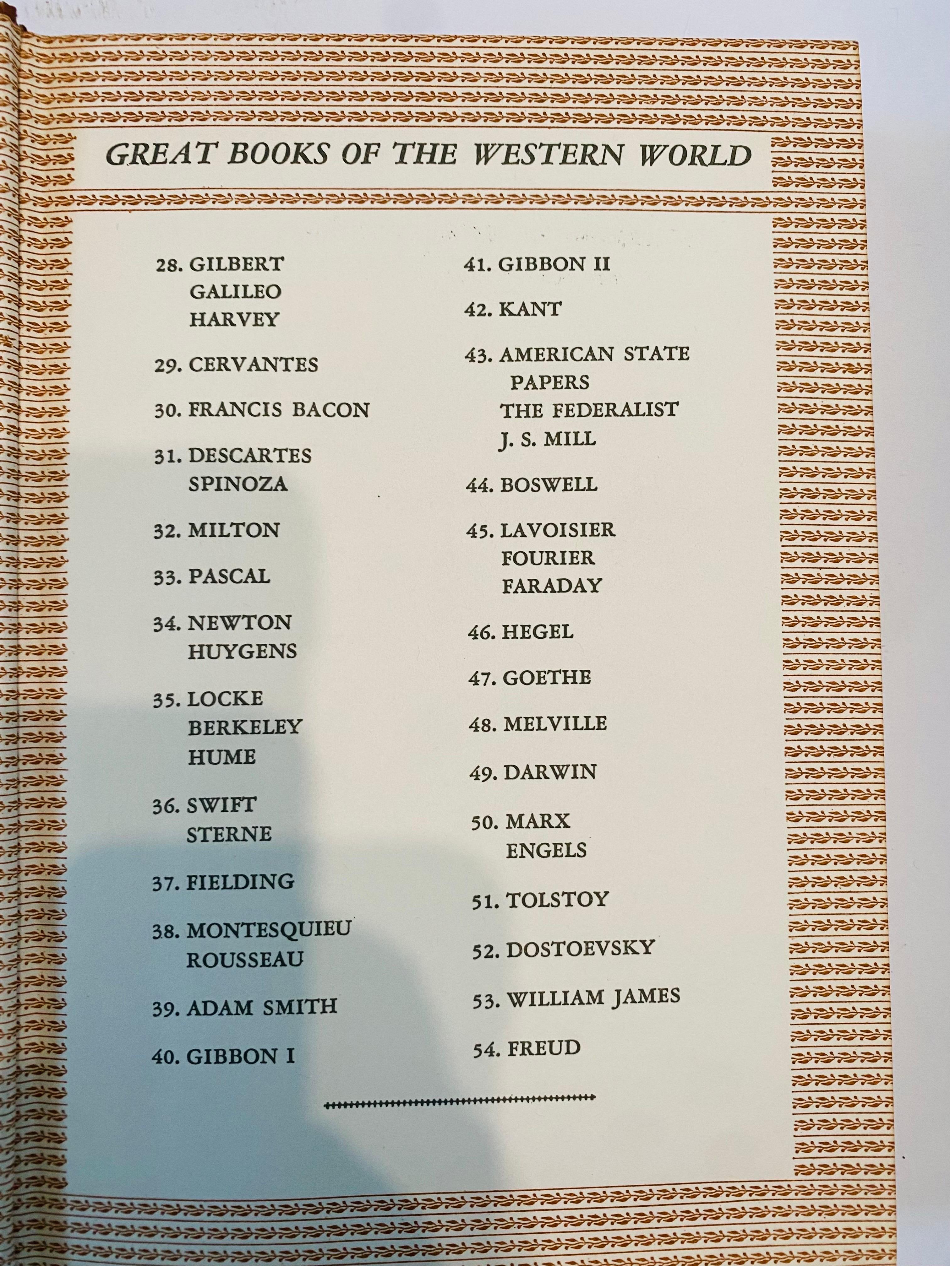 Brittanica's Great Books of the Western World 1952 Buchsatz von 53 (Mitte des 20. Jahrhunderts) im Angebot