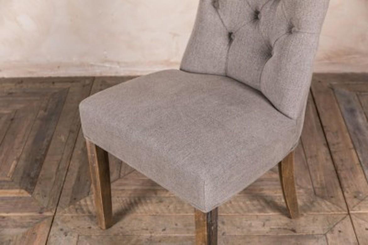 European Brittany Linen Upholstered Chair Range, 20th Century For Sale