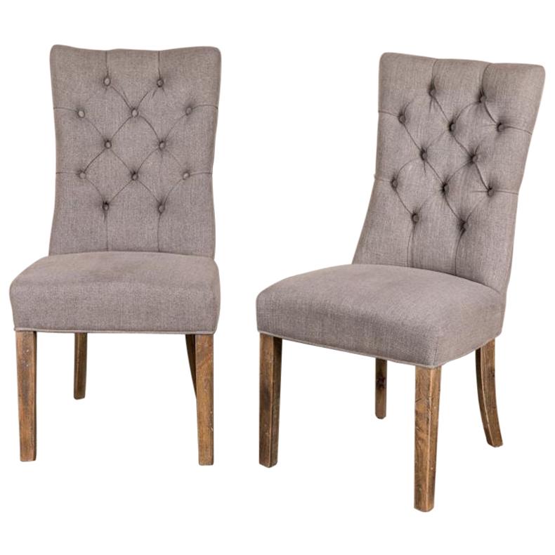 Brittany Linen Upholstered Chair Range, 20th Century For Sale
