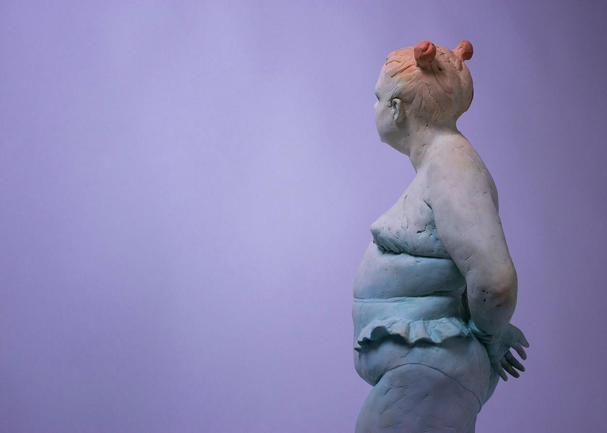 Sirène du Midwest - Réalisme américain Sculpture par Brittany M Ryan 