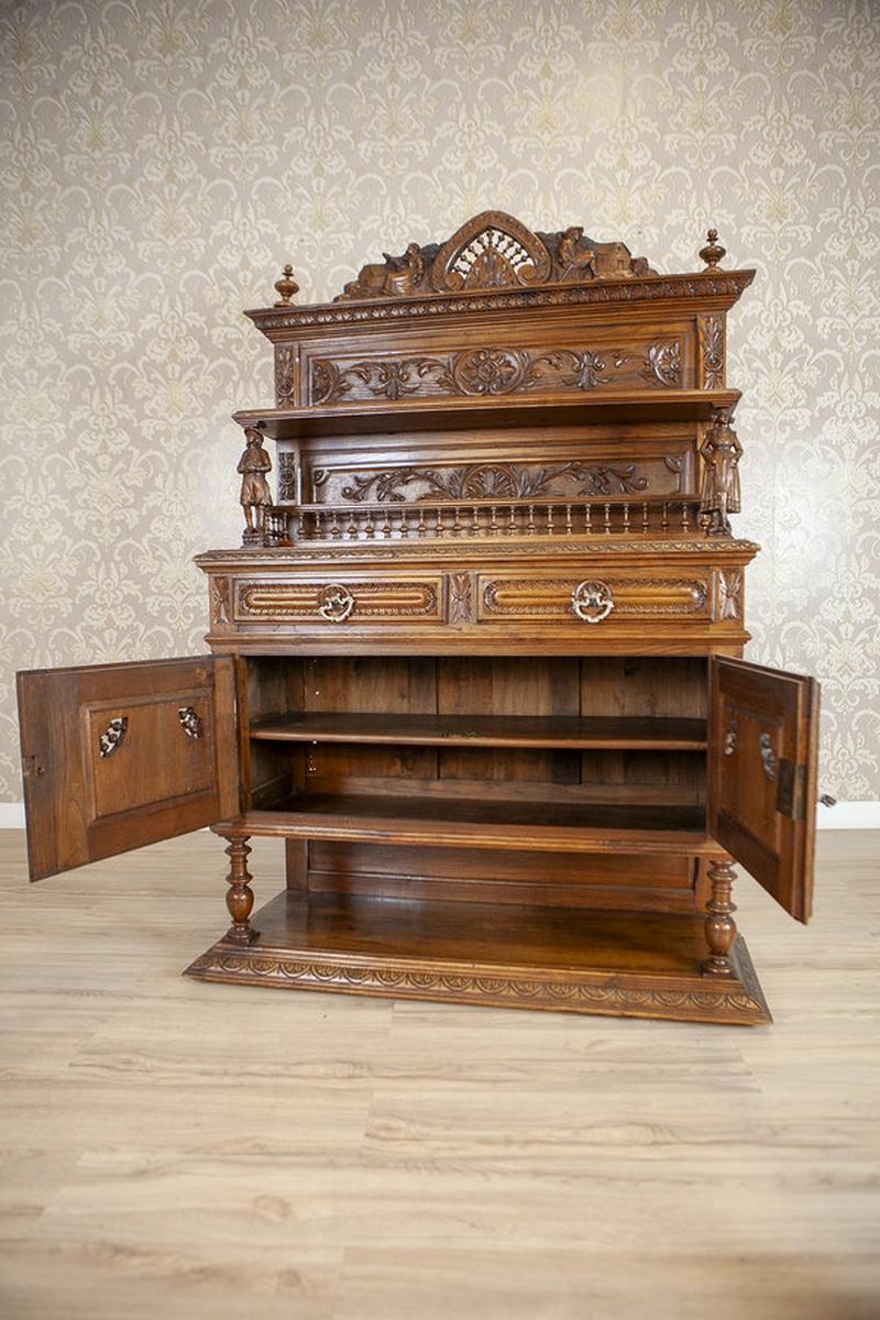 Quercia Credenza in Oak in stile bretone, circa 1890 in vendita