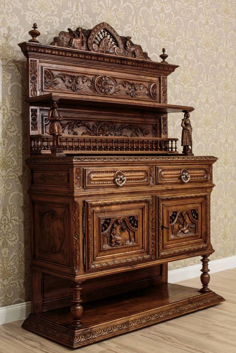 Arts and Crafts Brittany Oak Sideboard, circa 1890