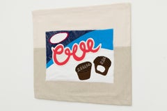 "Hostess Cupcakes (appliqué)", Playful Contemporary Food Textile Artwork