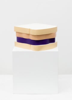 "PB&J", sandwich, opera d'arte contemporanea a tecnica mista, scultura con motivo alimentare