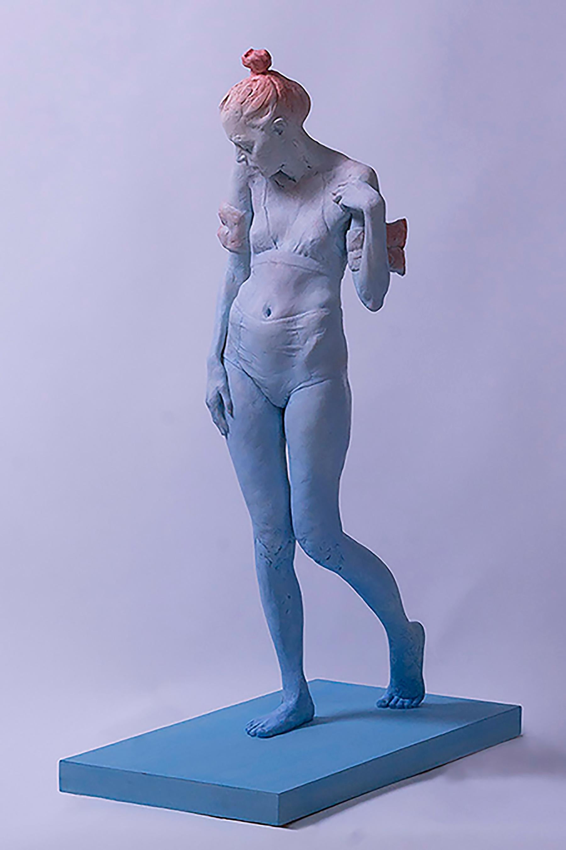 Brittany Ryan  Figurative Sculpture - Little Swimmer 