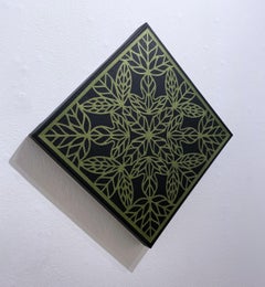 First Fall IV (2022) by street artist Vero Rivera, abstract geometric pattern
