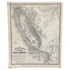 Britton & Reys Map of the State of California Print by George H. Goddard.