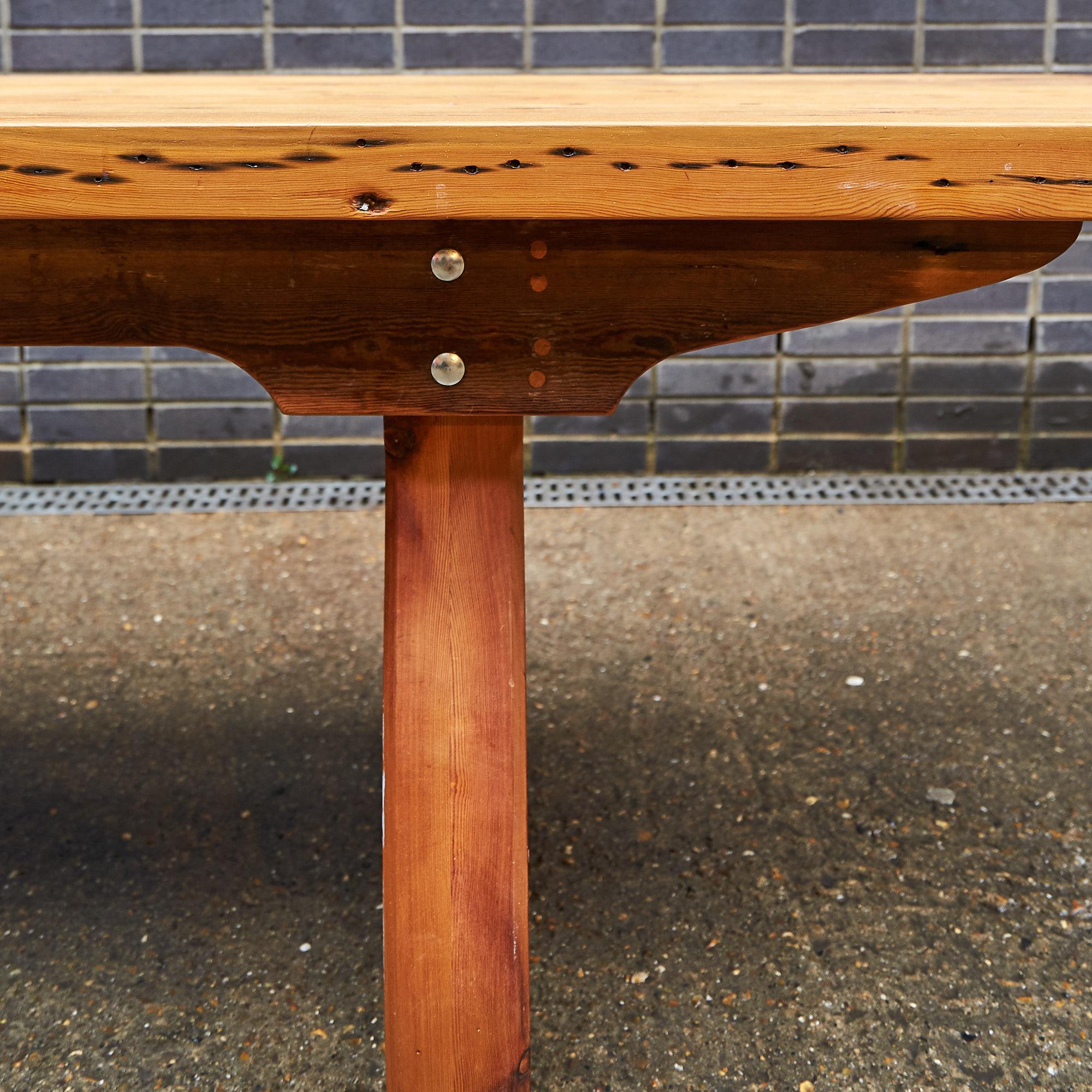 Brixton Railway Sleeper Dining Table In Good Condition In London, GB