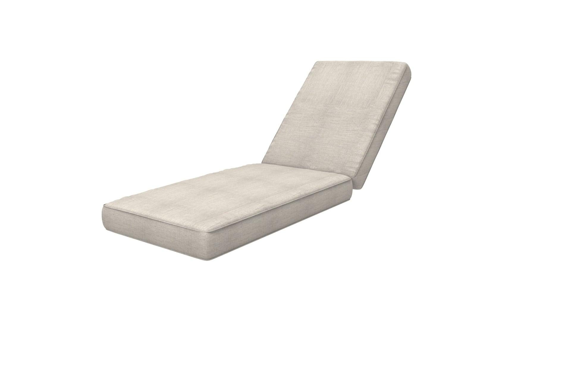 Contemporary Brixton Teak Chaise Lounge 'Grade A' Wire Brushed Natural Wood, Cast Silver For Sale