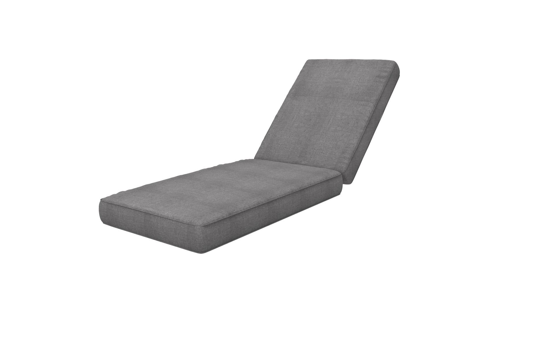 Contemporary Brixton Teak Chaise Lounge 'Grade A' Wire Brushed Natural Wood, Cast Slate For Sale