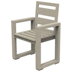 Brixton Teak Dining Chair 'Grade A' Wire Brushed Weathered Gray