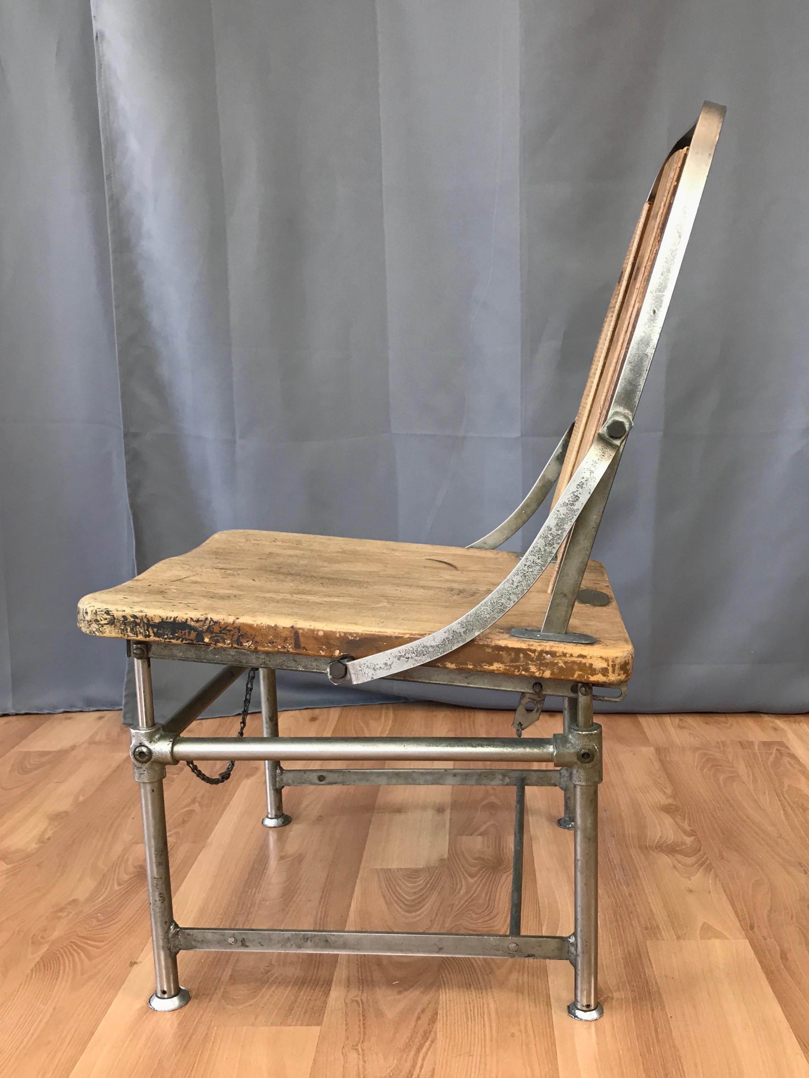 Brizard & Young “Adjustable Industrial Chair”, circa 1900 5