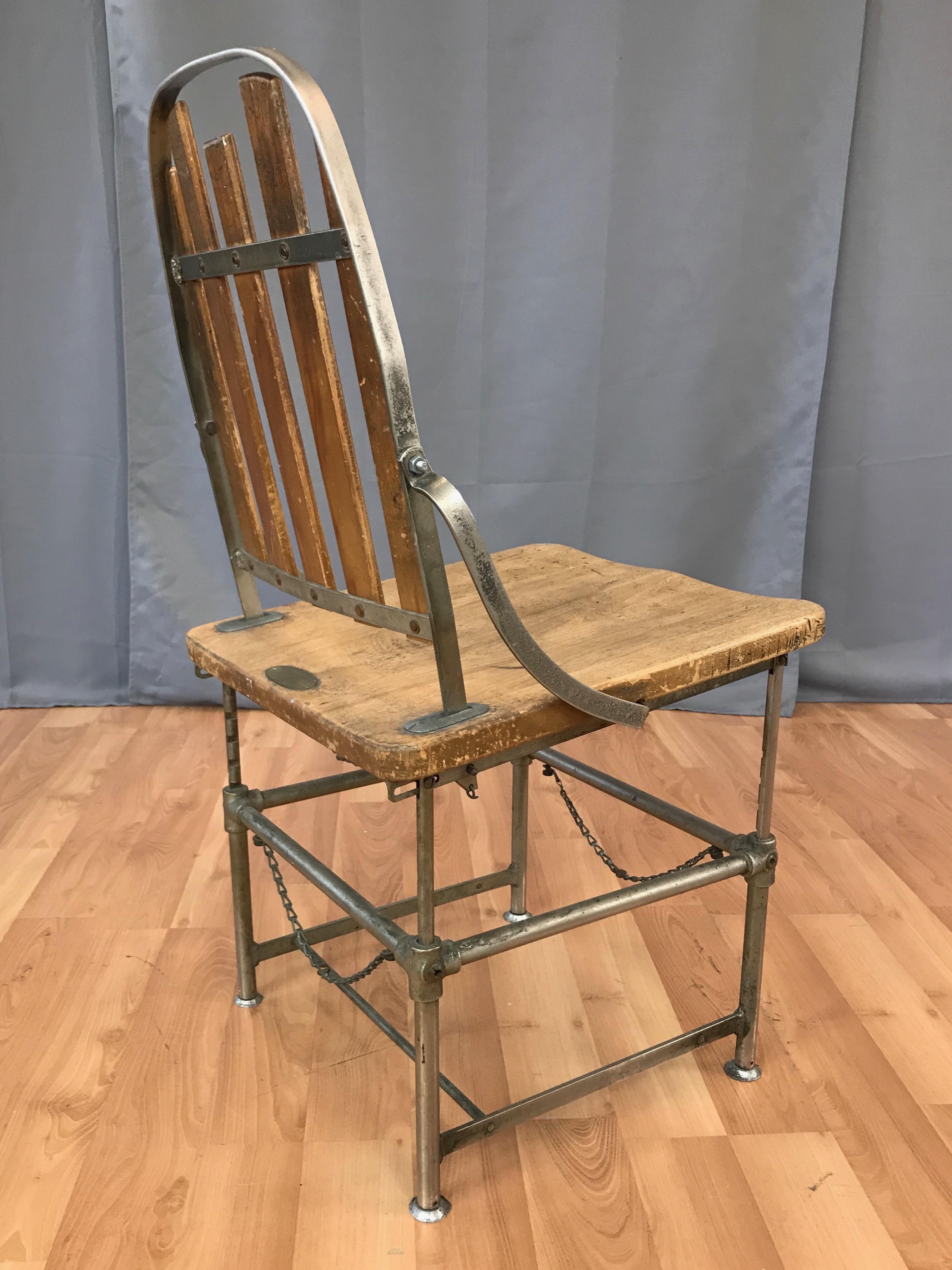 Brizard & Young “Adjustable Industrial Chair”, circa 1900 1