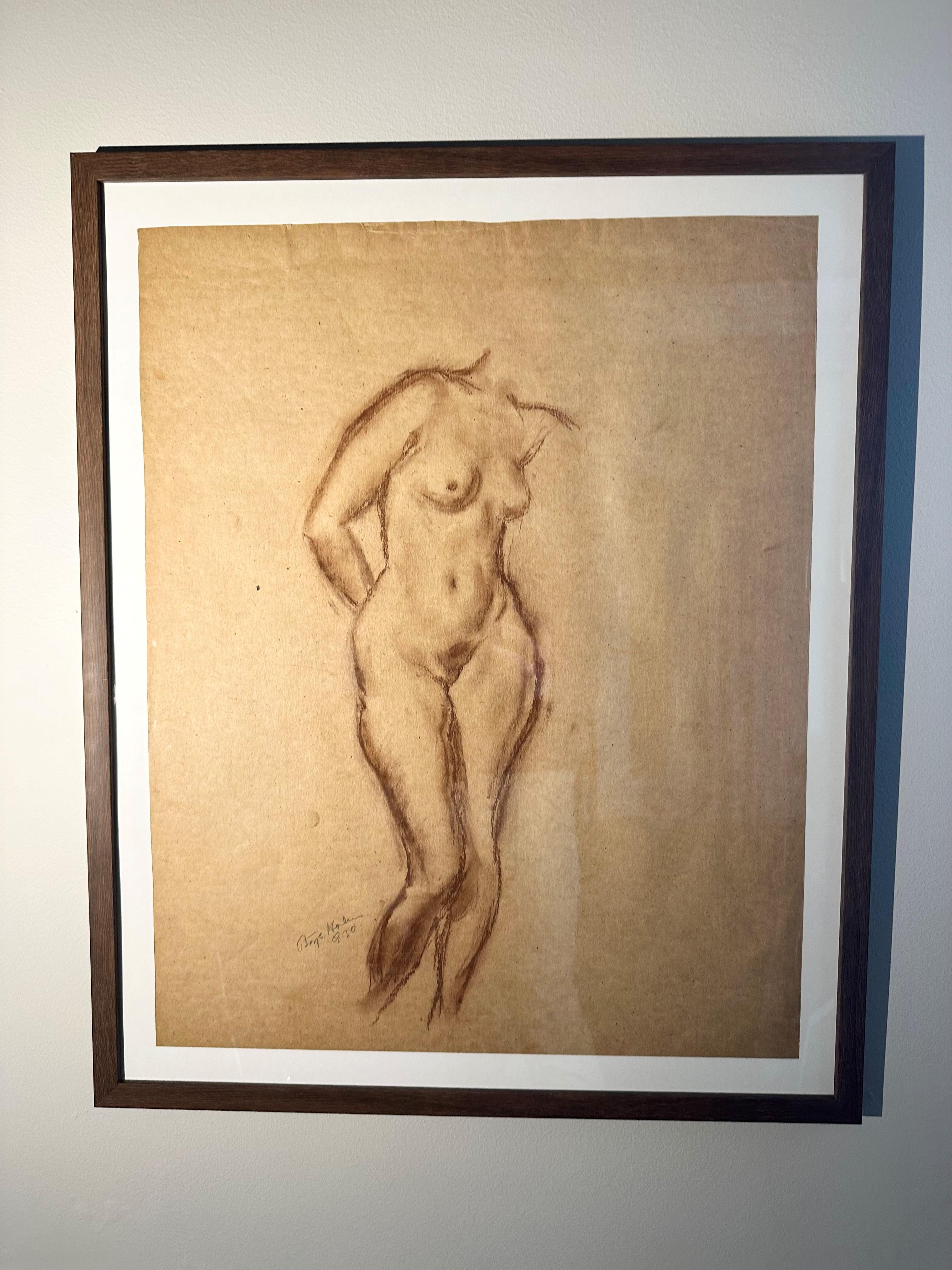 Börje Holm Nude Painting - Naked model