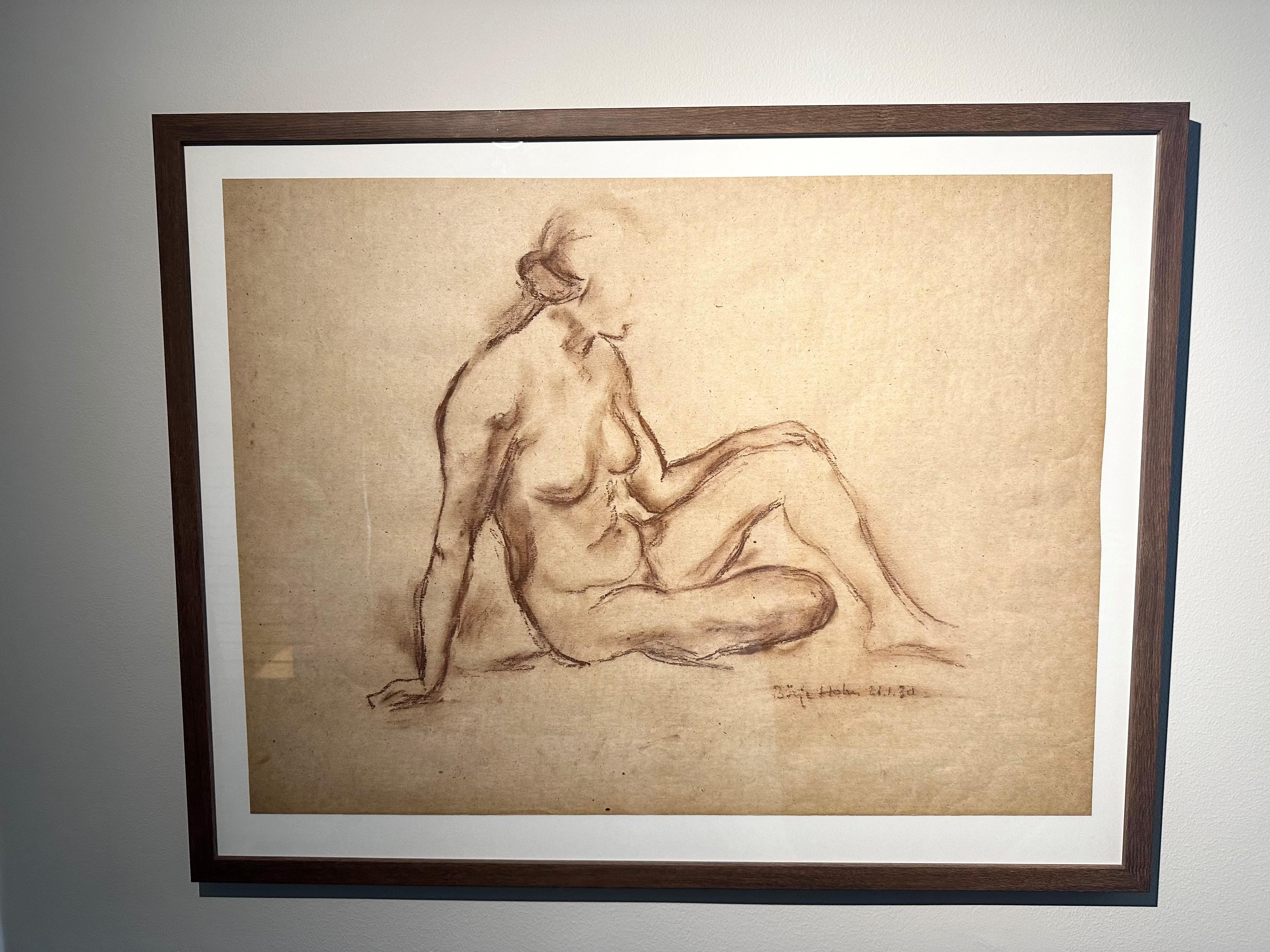 Börje Holm Nude Painting – Nacktes Modell