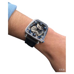 B.R.M FF 39x40 Trapezoid-shaped Automatic, Stainless Steel, Skeleton Dial