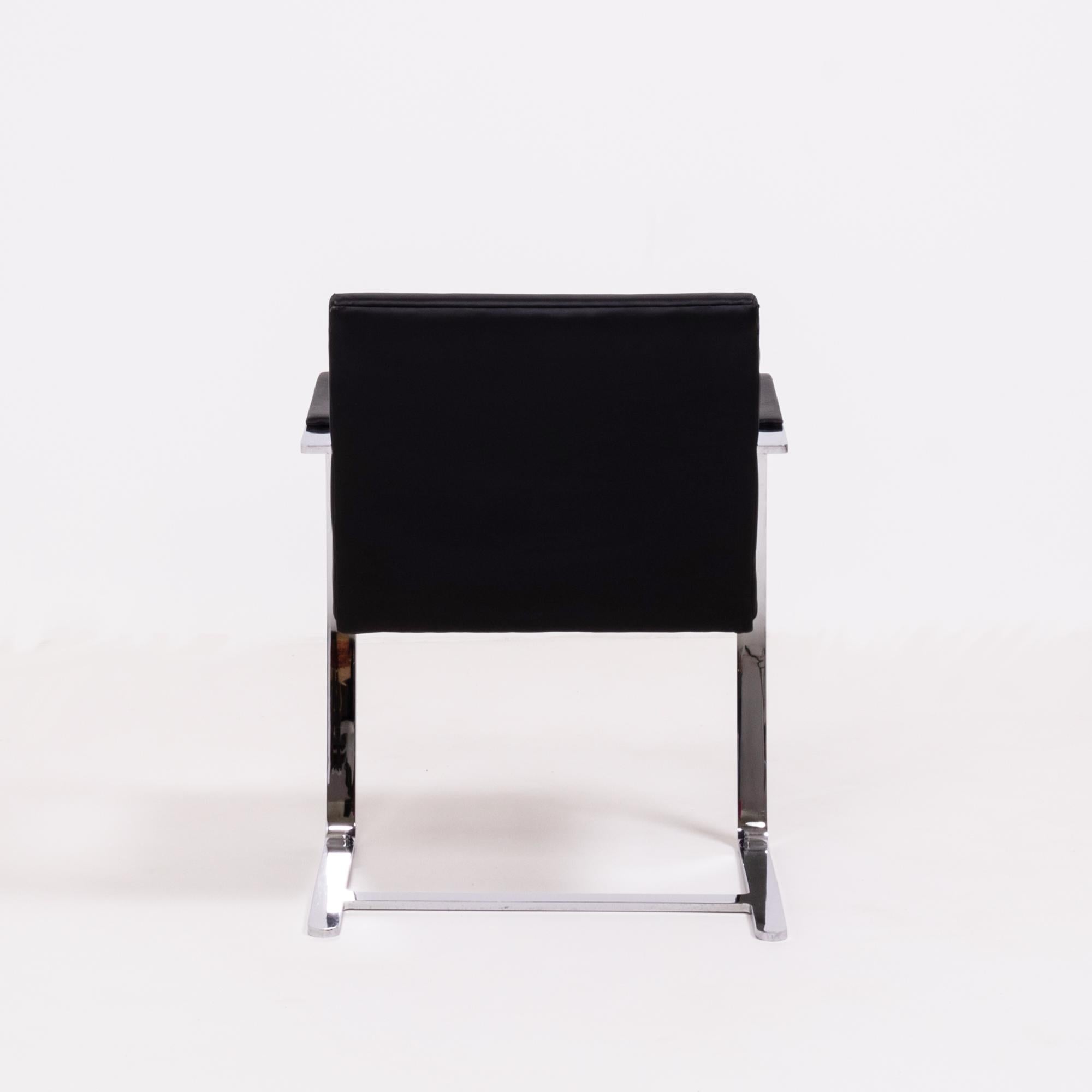 Brno Black Flat Bar Chairs, Knoll, Set of 2 1