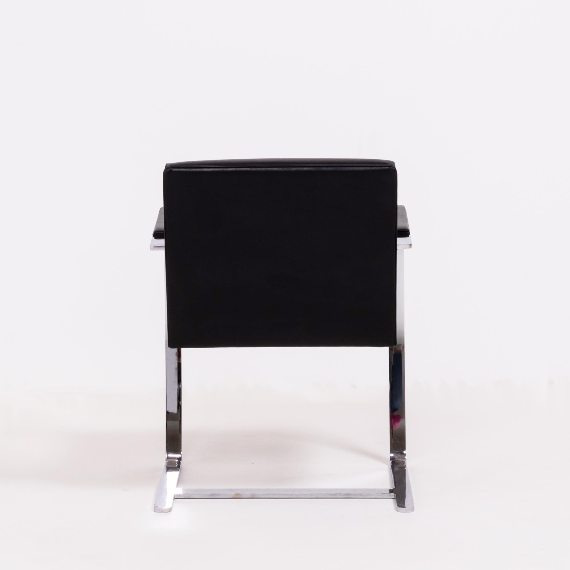 Brno Black Flat Bar Chairs, Knoll, Set of 4 2