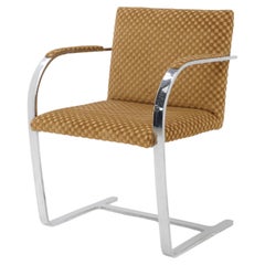 BRNO Chrome Flatbar Arm Chair, 1980s