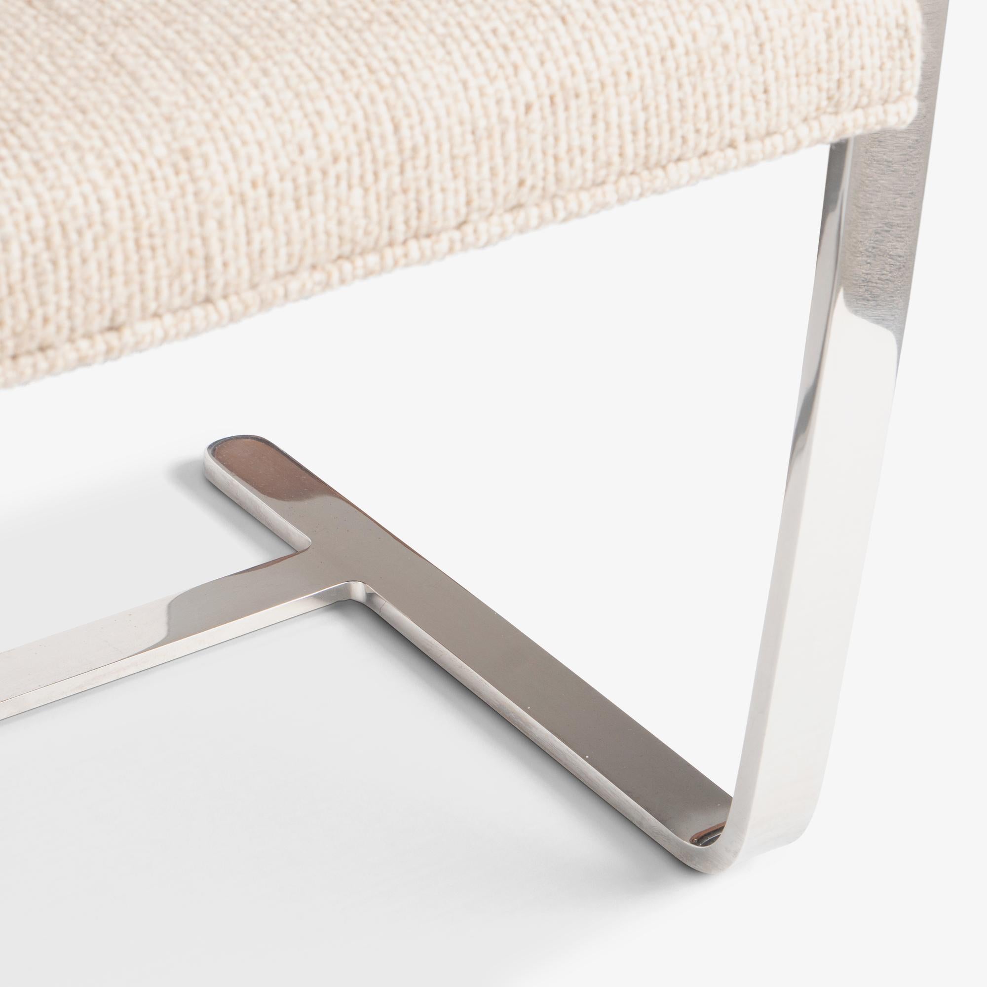 Sedie Brno Flat-Bar di Knoll in lana originale avorio e acciaio inossidabile, set da 8 in vendita 3
