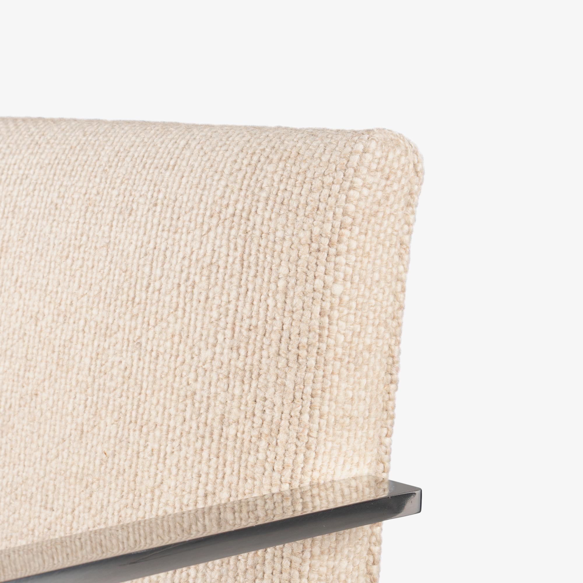 Sedie Brno Flat-Bar di Knoll in lana originale avorio e acciaio inossidabile, set da 8 in vendita 7