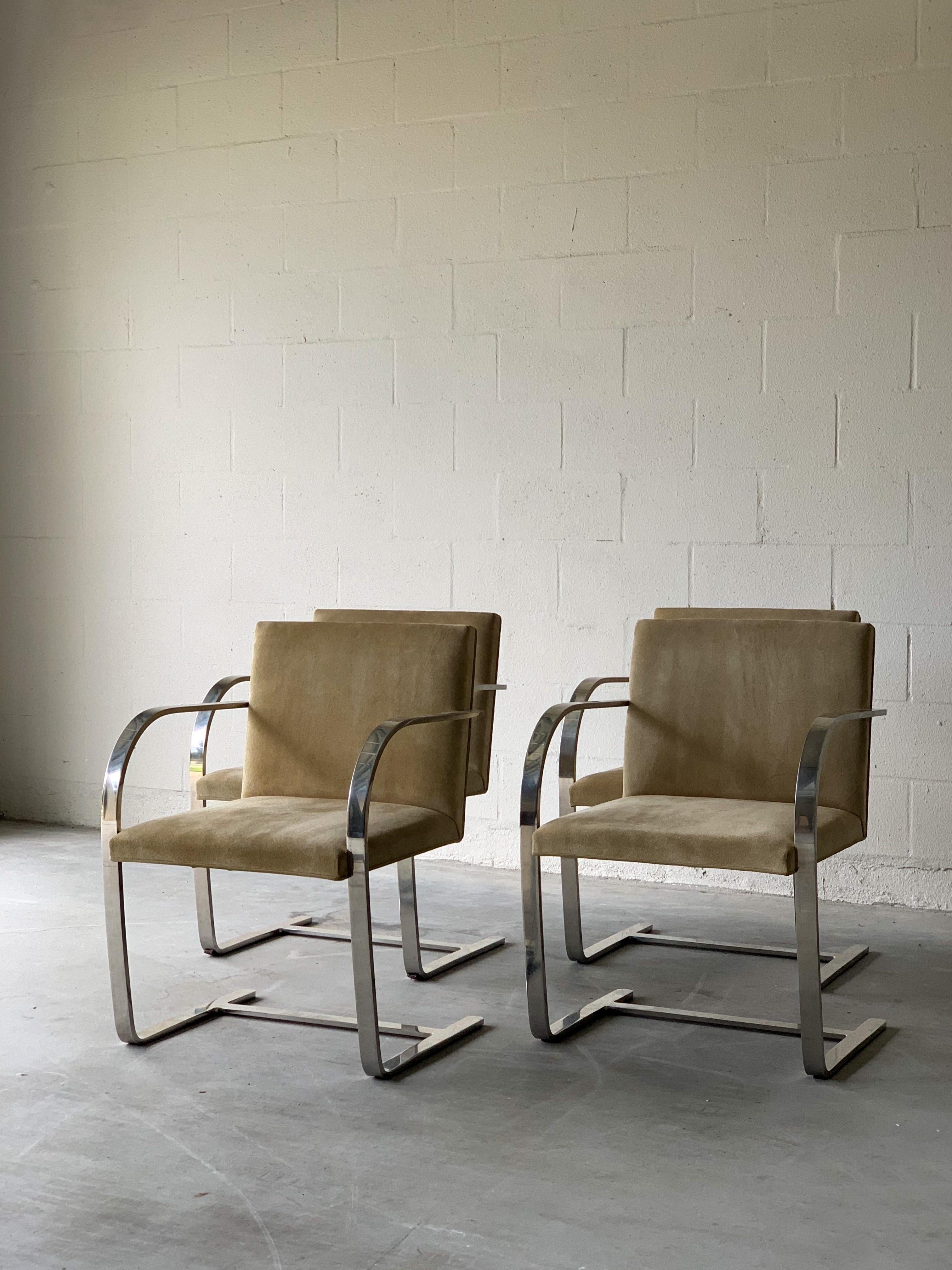 86 Modernist Chairs Van der Rohe for Knoll  In Good Condition In Clermont, FL