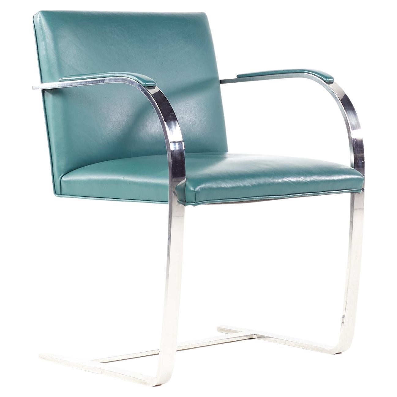 BRNO Mid Century Flat Bar Leather Chair 