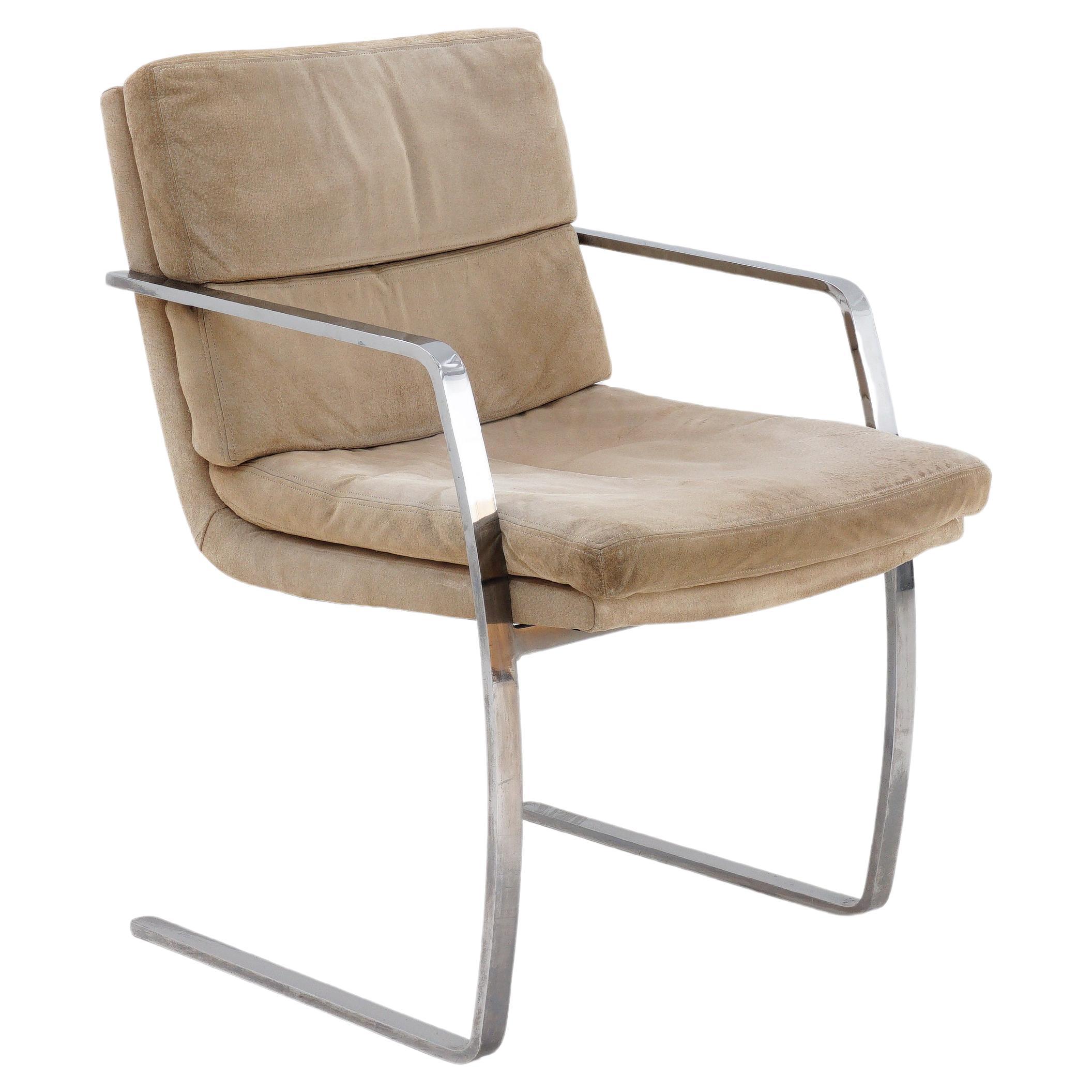 BRNO Style Chrome Cantilever Chair, 1970s