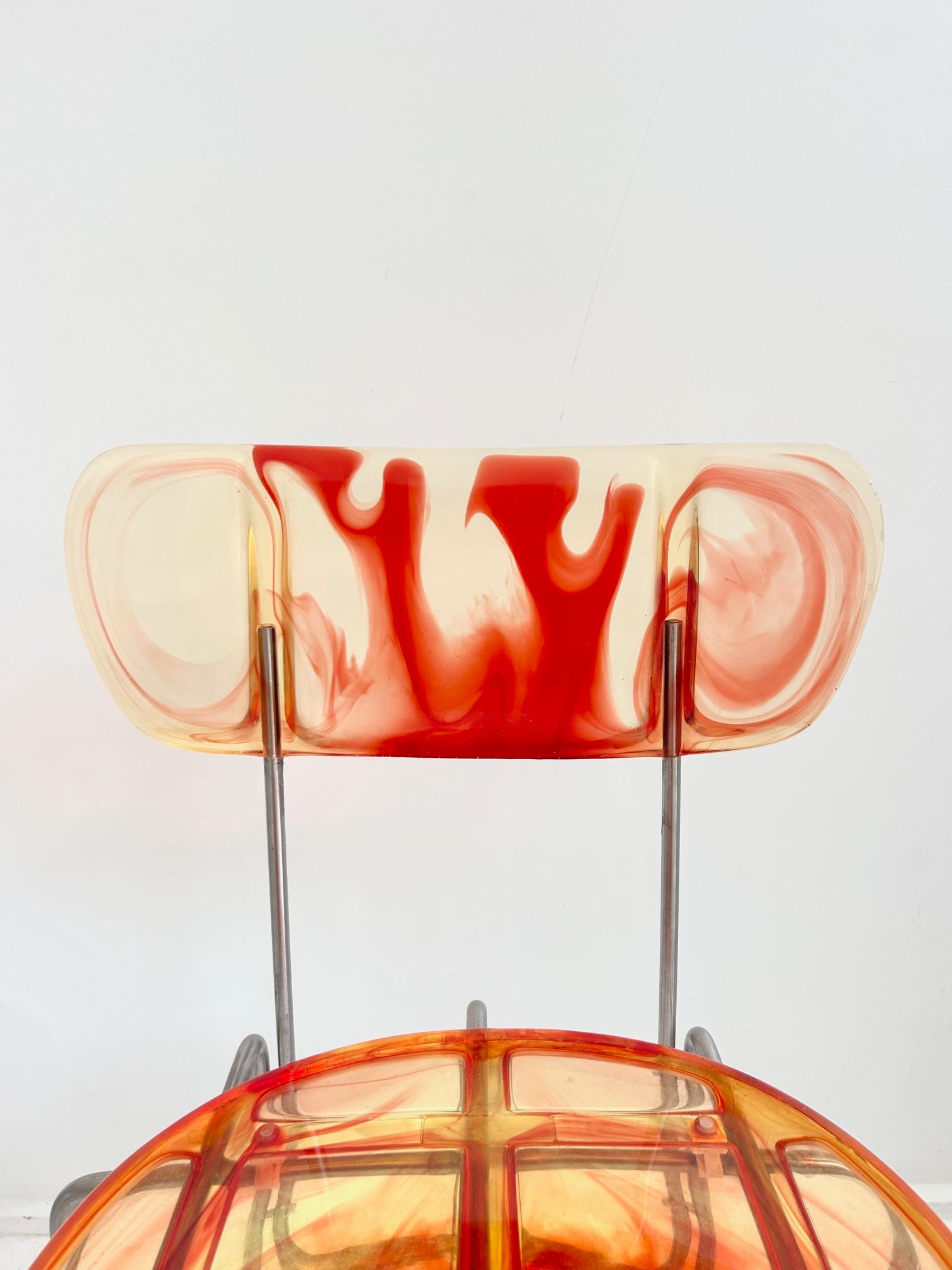 Broadway 9 legs chair by Gaetano Pesce for Bernini, 1993 For Sale 6