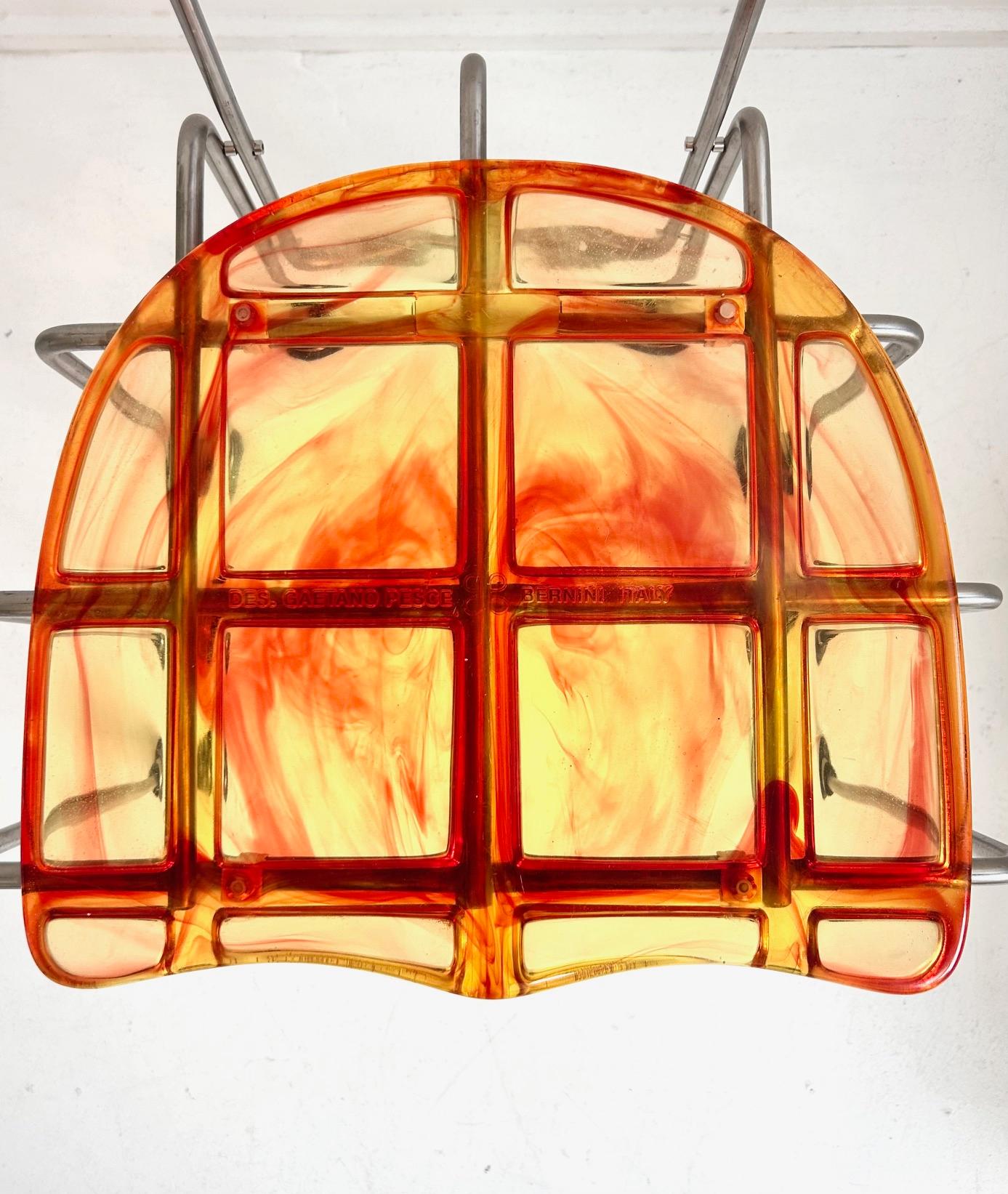 Broadway 9 legs chair by Gaetano Pesce for Bernini, 1993 For Sale 11