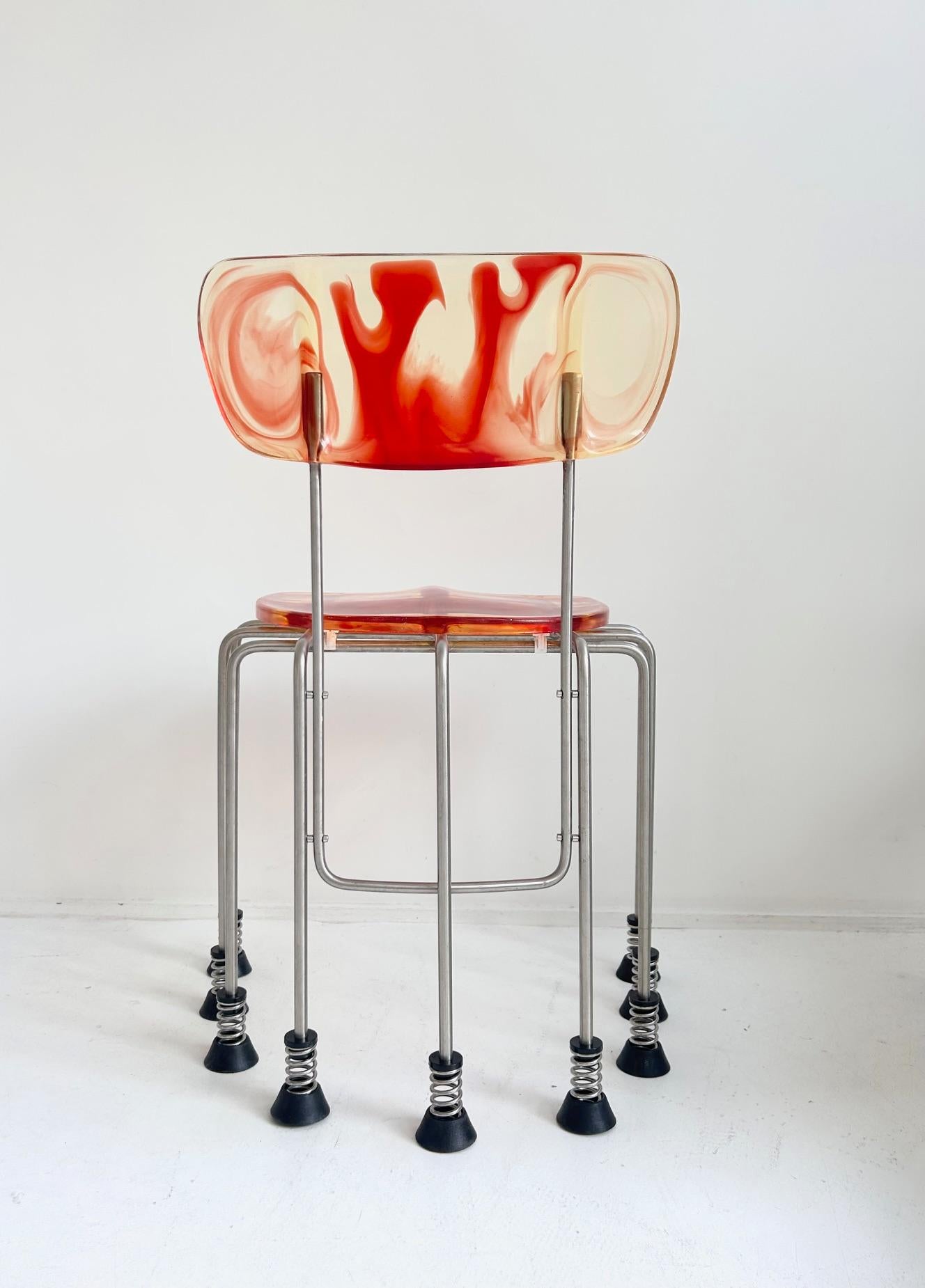 Broadway 9 legs chair by Gaetano Pesce for Bernini, 1993 For Sale 1