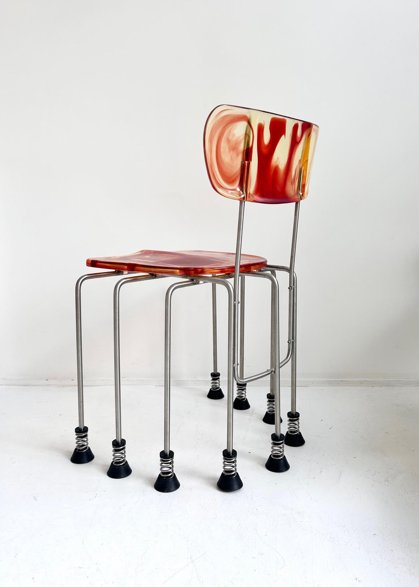 Broadway 9 legs chair by Gaetano Pesce for Bernini, 1993 For Sale 2