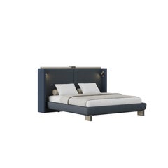 Broadway Bed By Porus Studio Stainless Steel Marble Leather Made in Portugal