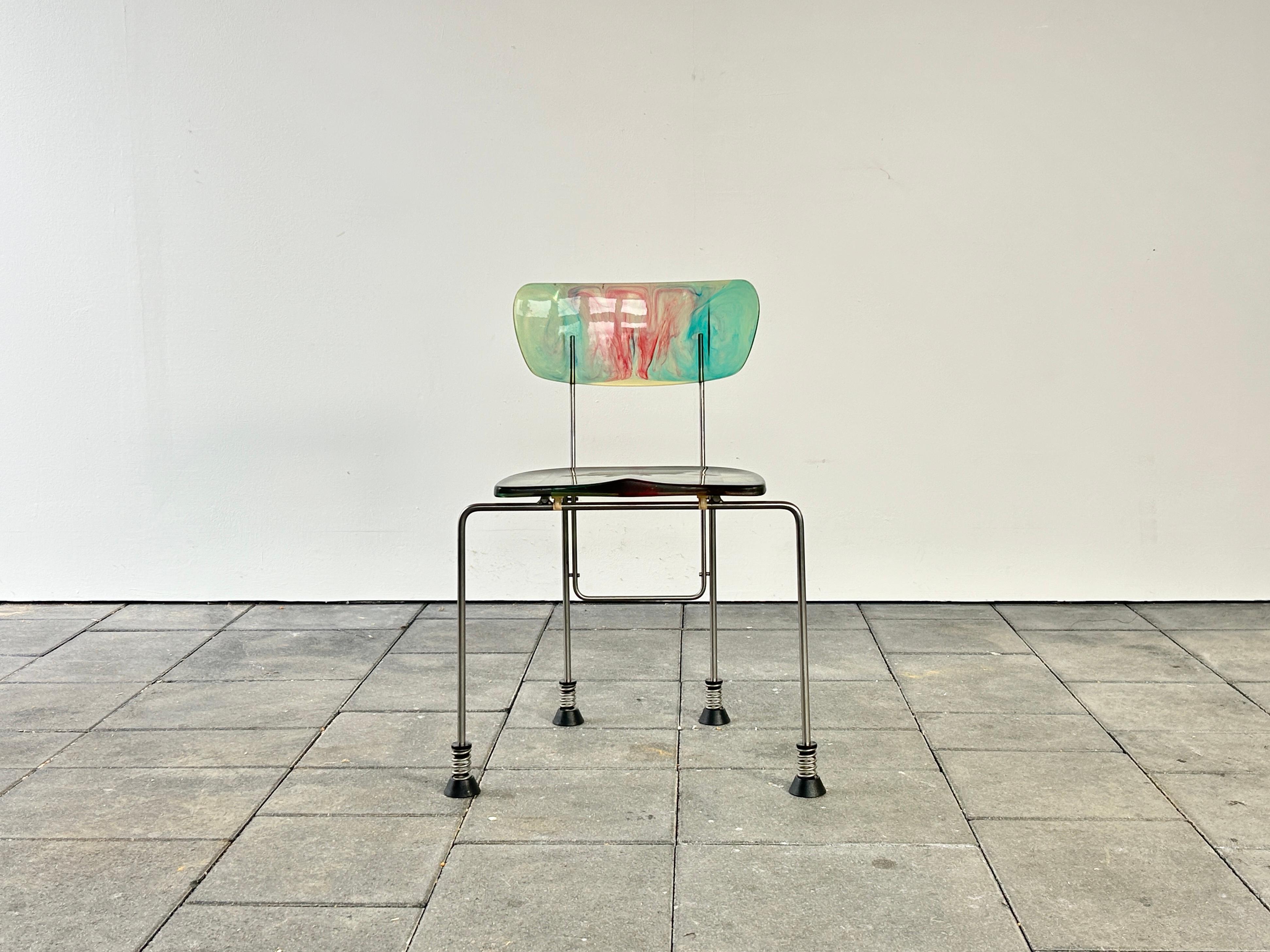 Post-Modern Broadway chair designed by Gaetano Pesce for Bernini, 1993 For Sale