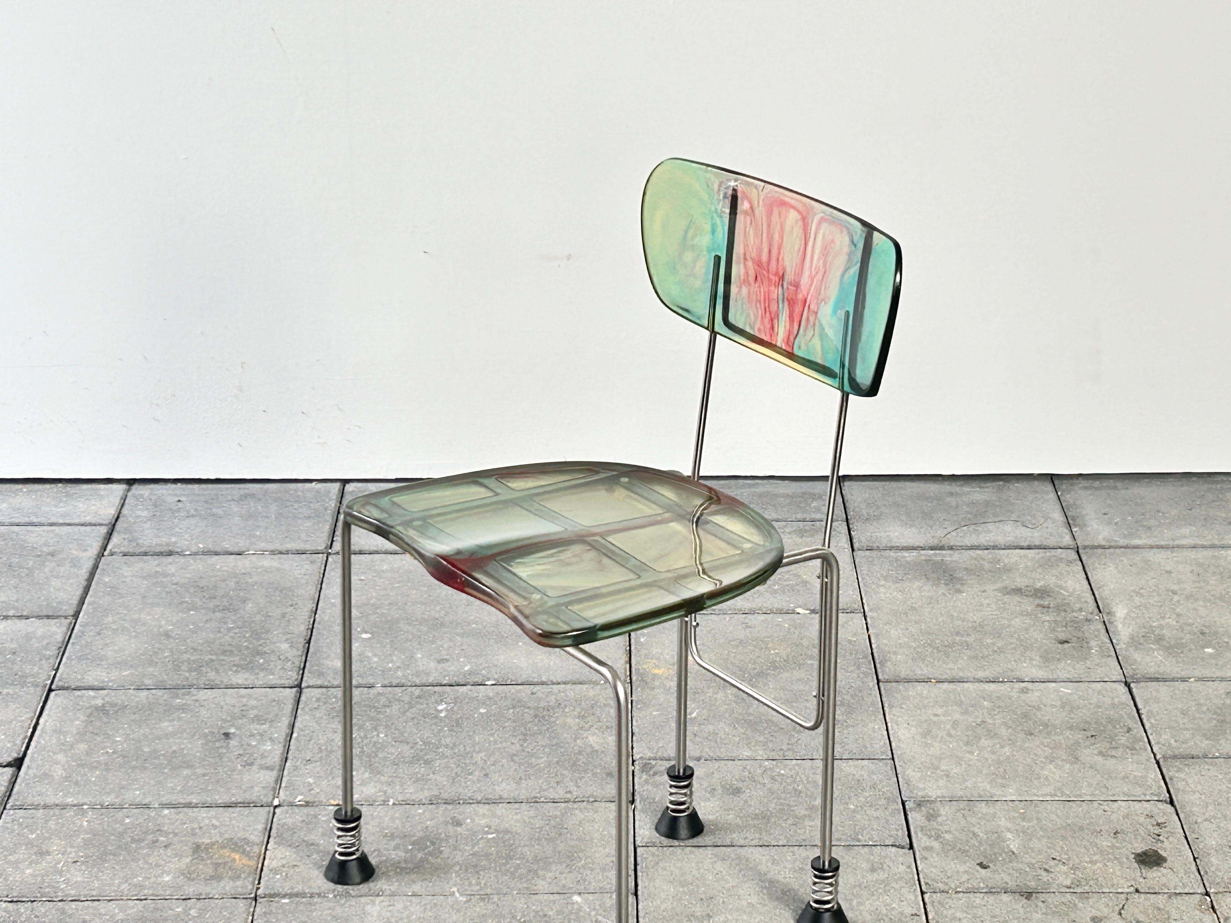 Broadway chair designed by Gaetano Pesce for Bernini, 1993 For Sale 2