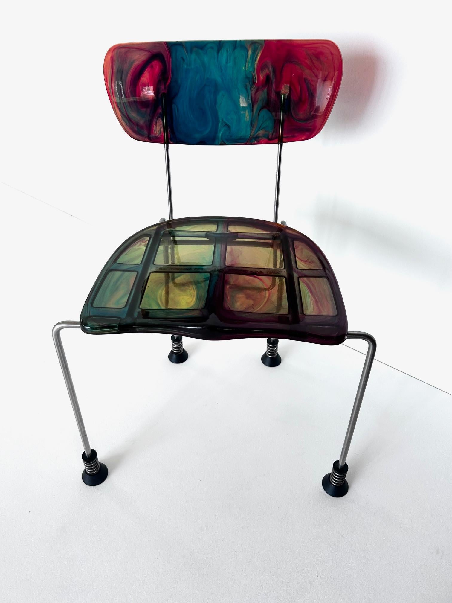 Broadway chair, Gaetano Pesce, Bernini, 1993 In Good Condition For Sale In PARIS, FR