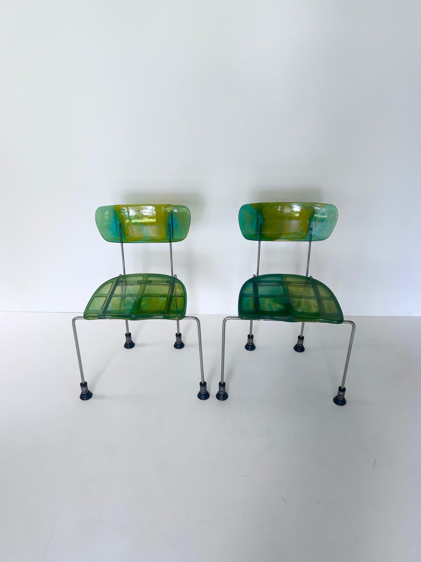 Broadway-Stuhl, Gaetano Pesce, Bernini, 2er-Set, 1993 (Italienisch) im Angebot