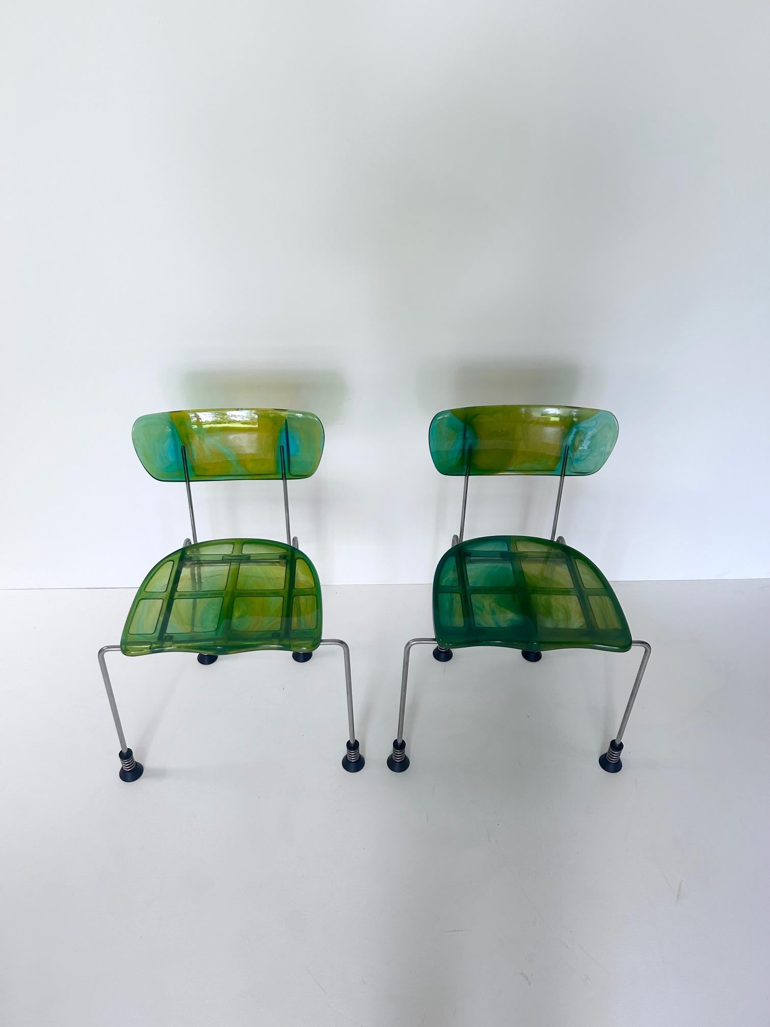 Broadway-Stuhl, Gaetano Pesce, Bernini, 2er-Set, 1993 im Zustand „Gut“ im Angebot in PARIS, FR