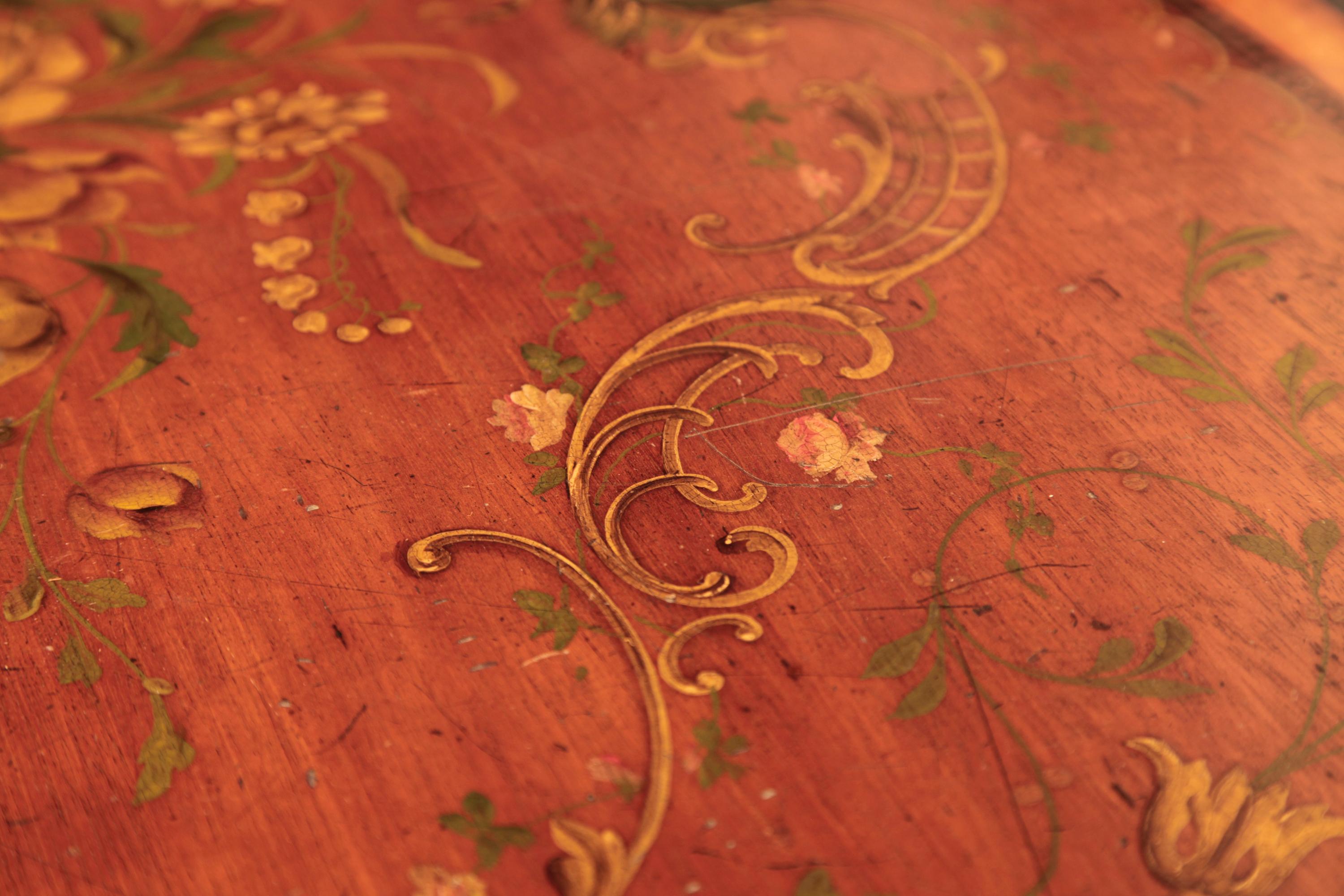 Piano carré Broadwood en acajou peint à la main bordé d'incrustations Harlequin en vente 2