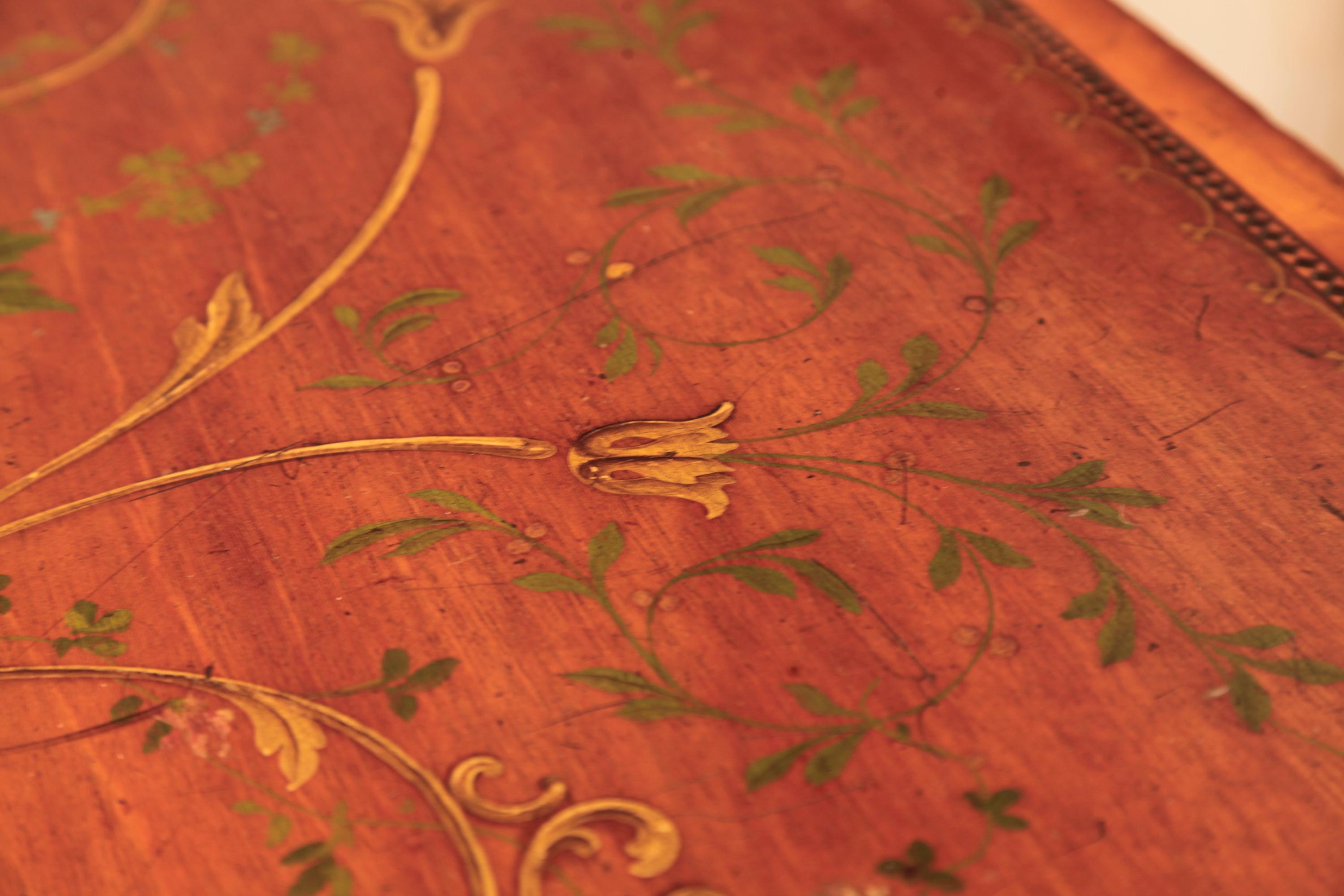 Piano carré Broadwood en acajou peint à la main bordé d'incrustations Harlequin en vente 4