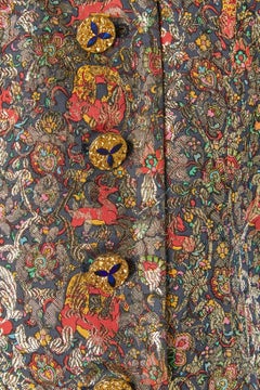 Brocade and lurex evening single breasted jacket Yves Saint Laurent Rive Gauche