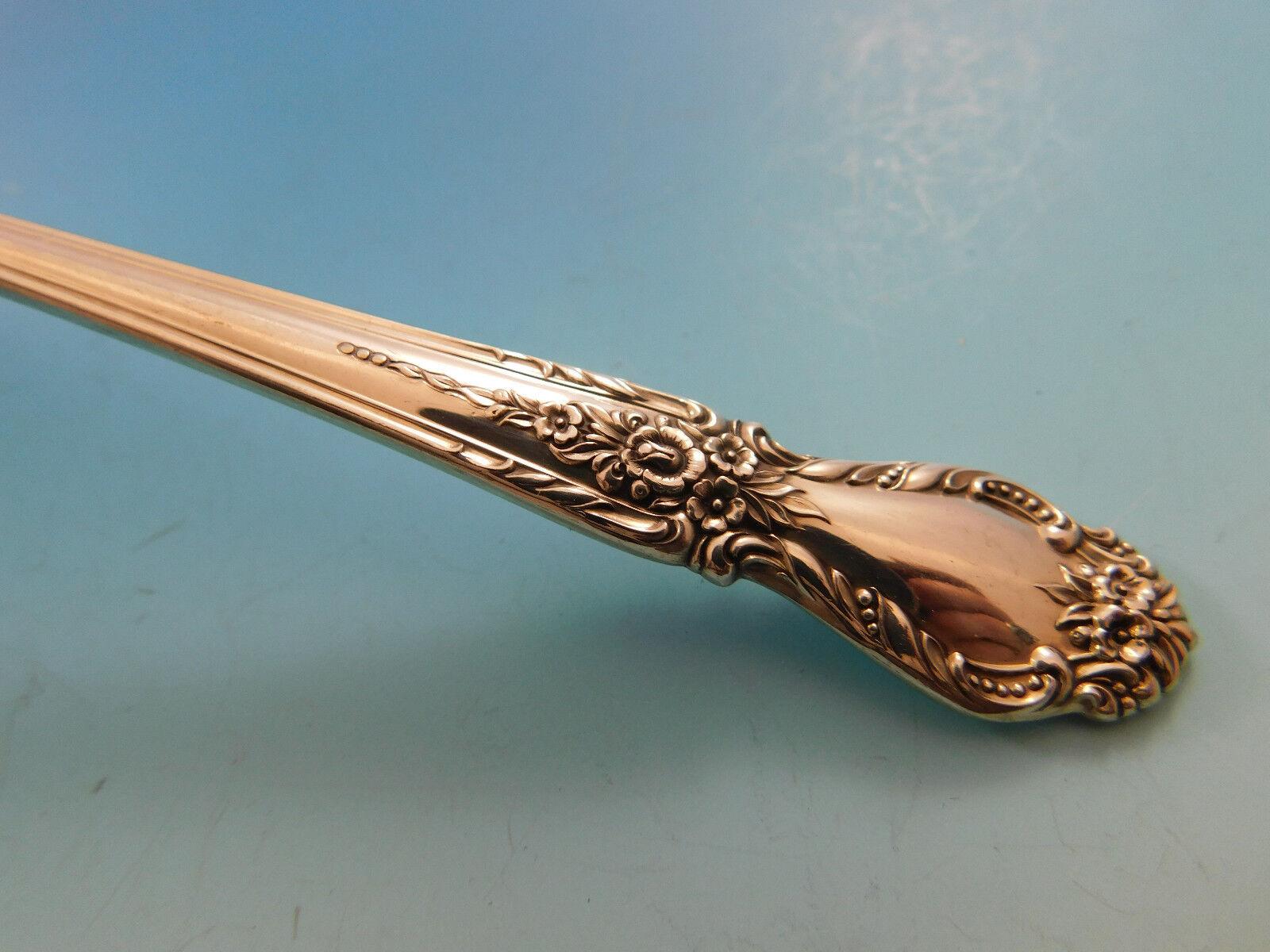 Brocado de International Sterling Juego de cubiertos de plata para 12 Servicio 65 piezas Plata esterlina en venta