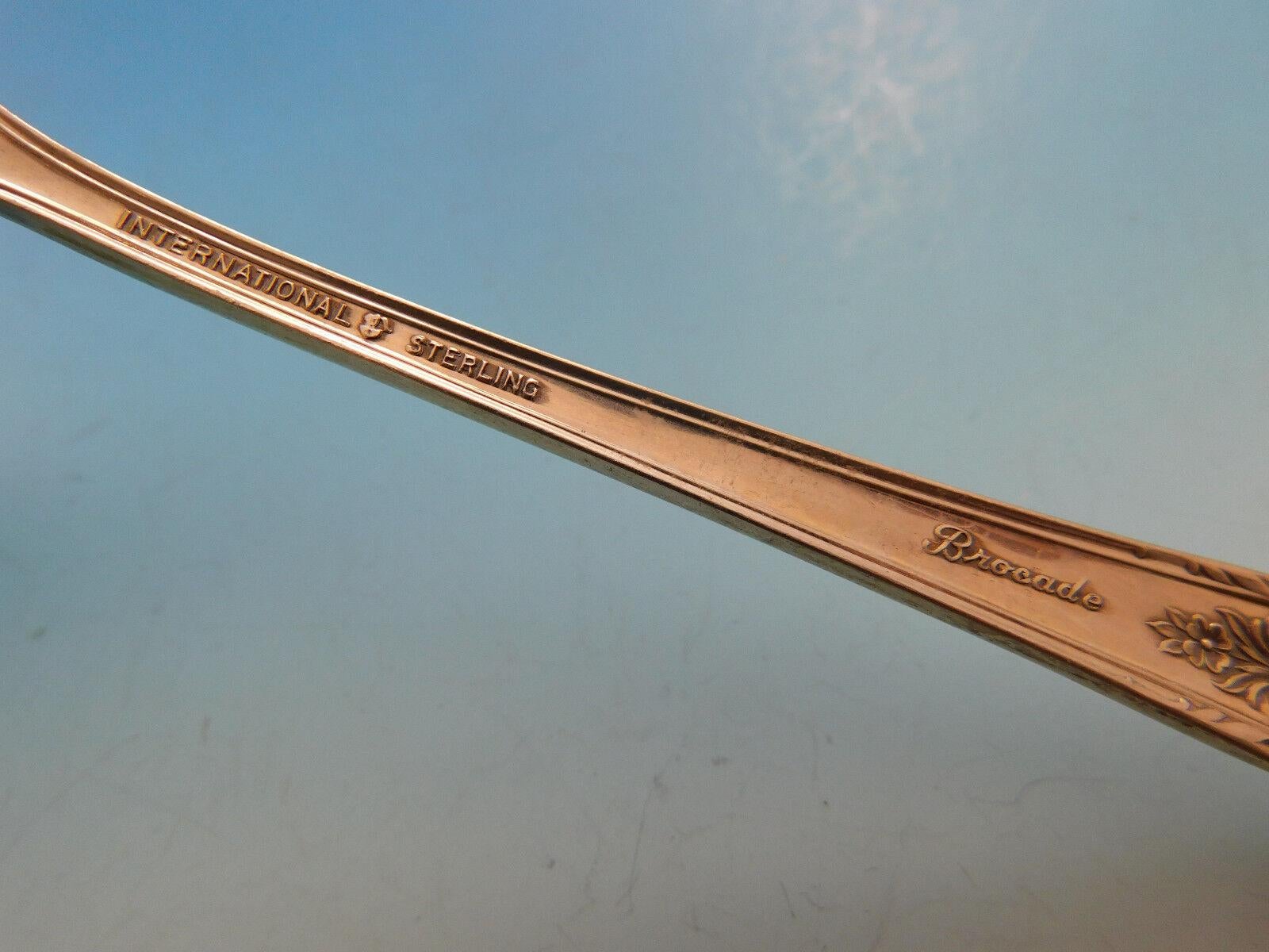 Brocado de International Sterling Juego de cubiertos de plata para 12 Servicio 65 piezas en venta 1