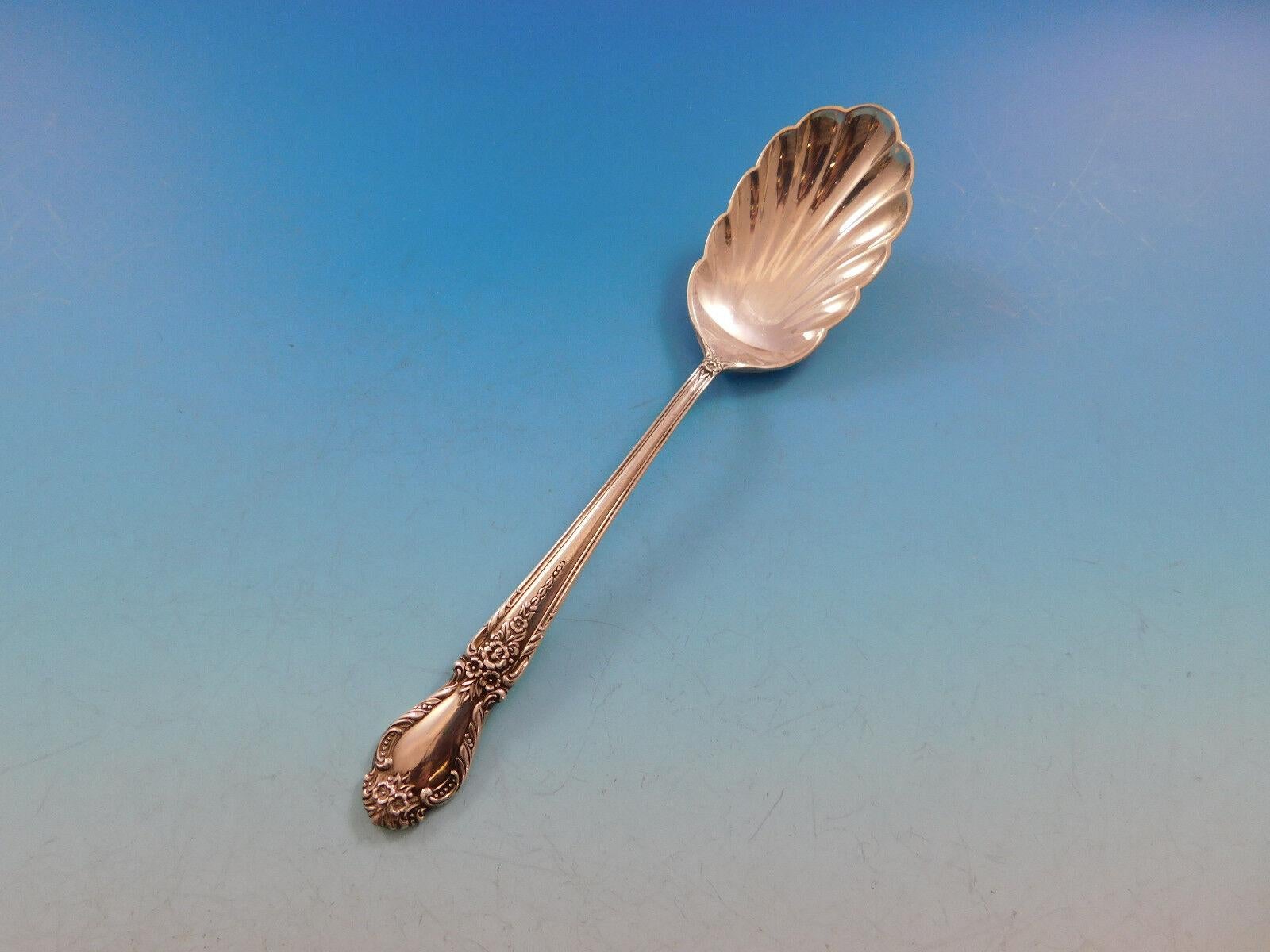 Brocado de International Sterling Juego de cubiertos de plata para 12 Servicio 65 piezas en venta 4