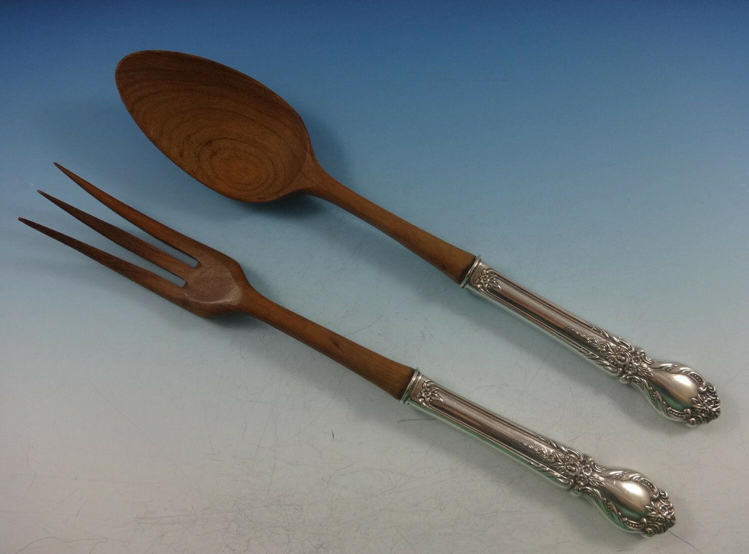 Brocade by International Sterling Silver Flatware Set For 8 Service 48 Pieces For Sale 1
